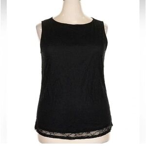 Torrid Black lace Flowing Tank Top